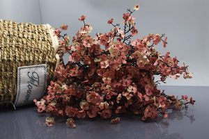 Fleurs artificielles en soie Gypsophile, lot <span class=keywords><strong>de</strong></span> 6, fausses fleurs européennes, décoration pour mariage, fête, tiges d'automne, bouquets DIY - Product Image 2