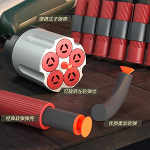 Pistola de Juguete Tipo Revólver, de Plástico, Manual, con Balas Blandas, para Niños de 8 a 13 Años, Unisex, con Cartuchos Expulsables - Product Image 3