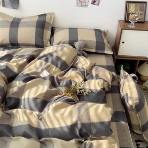 OEKO-TEX प्रमाणित एलोवेरा कपास चार टुकड़े सेट 46 रंग गिरकर 300tc होटल ग्रेड झुर्रियों प्रतिरोधी इनफिल्को - Product Image 5