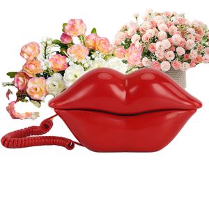 Grabadora retro en forma <span class=keywords><strong>de</strong></span> labio rojo creativo, libro <span class=keywords><strong>de</strong></span> visitas <span class=keywords><strong>de</strong></span> audio - Product Image 1