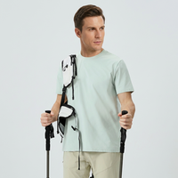 Chemise décontractée TRMA 100% polyester, toucher doux, couleur unie, évacuation de l'humidité, fermeture éclair asymétrique, manches courtes, pour les loisirs