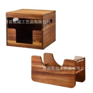 Acacia Wood <b>Paper</b> Bowl Dispenser Holder With Lid Square Storage Box For <b>Kitchen</b> Countertop 8.3x7.87x7.09inch - Product Image 2