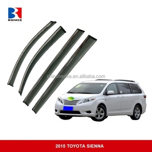 Deflectores de Viento para Ventanas de Toyota SIENNA 2021-2023, Visera para Ventilación, Protección Contra Lluvia, Inyección con Acero Inoxidable - Product Image 3