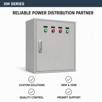 Boîtier de distribution d'alimentation pour éclairage série XM personnalisé en usine, IP54, serrure intelligente, 8 prises. Taille de matériau personnalisable
