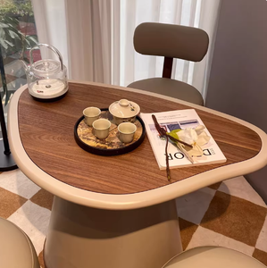 โต๊ะกาแฟระเบียง 2026 สไตล์ครีมใหม่ โต๊ะน้ำชาขนาดเล็กสำหรับบ้าน ดีไซน์ทันสมัยเรียบง่าย - Product Image 3