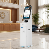 Machine d'émission de cartes de chambre Touch interactif tout en un kiosque d'imprimante de billets Self Hotel Check in Kiosk