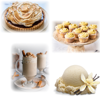Arôme Naturel Vanille Qualité Alimentaire OEM, Liquide Parfumé Vanille Crème pour Boulangerie, Café, Pâtisseries, Crèmes Glacées, Certifié Halal