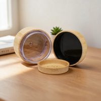 Palette de fards à paupières en poudre libre entièrement durable avec miroir, compagnon de maquillage pour la maison, les fêtes et les voyages, et son contenant de poudre libre