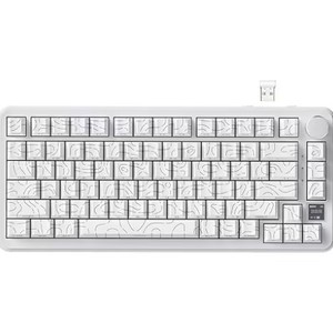 Clavier de jeu mécanique ATTACK SHARK X85Pro Tri-mode avec écran TFT et bouton rotatif, touches PBT à impression latérale dégradée et remplaçables à chaud - Product Image 1