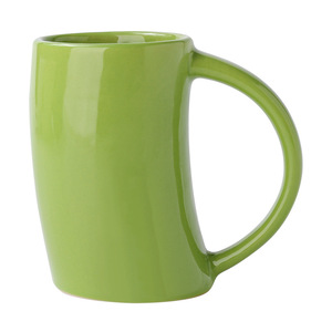 Green <b>Ceramic</b> Mug Solid Color Single <b>Cup</b> For Coffee Or Milk Nordic Style Hand Sculpted Irregular Design - Product Image 4