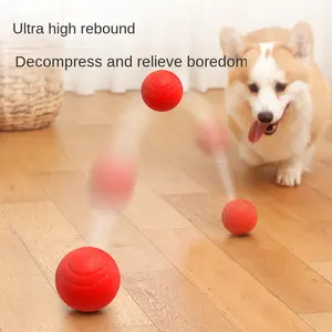 Dog Toy Elastic Ball Bite Resistant Grinding Ball Training Solid Pet Toy Ball