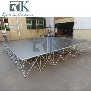 Outdoor Indoor Stage Mobile Platform Smart Stage Event Stage <b>Kit</b> Modular Stage Platform with Skirts for Sale - Product Image 4