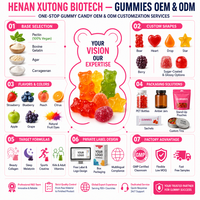 Gummies de collagène OEM à marque privée marine avec biotine et vitamine C pour l'élasticité de la peau – Compléments alimentaires