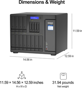 Servidor de Almacenamiento en Red QNAP TVS-h1688X-W1250-32G, NAS Multimedia de Alta Velocidad con CPU Xeon W-1250 y Dos Puertos 10GbE - Product Image 4
