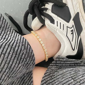 FOXI gioielli orecchini all'ingrosso all'ingrosso personalizzato placcato oro moda amicizia bracciale cuore donna - Product Image 5
