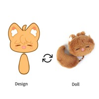 Vograce Diy Unique Design Cute Star Anime Skeleton Custom Plush Figure Doll for Gift