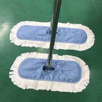 Serpillères plates antistatiques en microfibre sans peluches pour salles blanches, de différentes tailles, remplaçables, pour le nettoyage des sols et la suppression de la poussière, serpillères ESD pour salles blanches