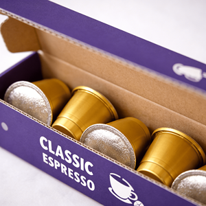 กล่องบรรจุภัณฑ์กาแฟสำเร็จรูปสำหรับอีคอมเมิร์ซ กล่องไปรษณีย์ลูกฟูก E Flute แบบฝาพับ กล่องไปรษณีย์แบบกำหนดเอง - Product Image 2