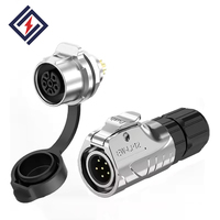 Connecteur d'alimentation circulaire IP67 à verrouillage rapide modulaire LP12, 2 à 8 broches, directement de l'usine, pour équipement de contrôle industriel