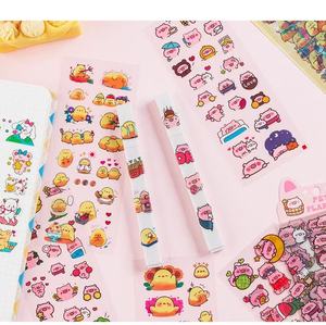 สติกเกอร์กันน้ำสำหรับเด็ก ลายการ์ตูนน่ารัก ซีรีส์ Pet Planet  วัสดุ PVC สำหรับตกแต่งสมุดบันทึก - Product Image 6