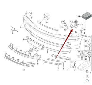 Staffa Paraurti Anteriore OEM 51117030617 o 51117030618 per <span class=keywords><strong>BMW</strong></span> <span class=keywords><strong>E46</strong></span> <span class=keywords><strong>320i</strong></span> - Product Image 3