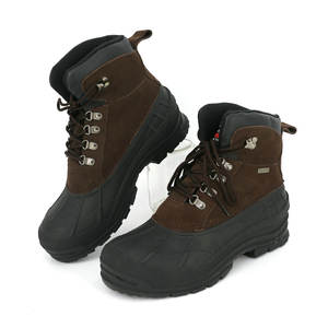 YL-2205 Botas de Invierno Térmicas de Cuero para Exteriores, Clásicas, Color Marrón, Impermeables, Cálidas, para Hombre, para Senderismo - Product Image 4