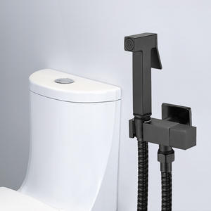 Pistolet pulvérisateur carré simple eau froide moderne compagnon de <span class=keywords><strong>toilette</strong></span> avec corps en cuivre et laveuse sous pression pour le lavage de la salle de bain - Product Image 2