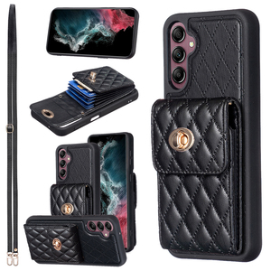 Bandoulière arrière en cuir 6 fente pour carte étui pour <span class=keywords><strong>samsung</strong></span> A10 A20 A30 A50 A70 s23 s22 <span class=keywords><strong>s21</strong></span> s20 kicsktand étui pour Iphone 14 13 12 - Product Image 5