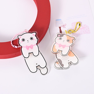 Llavero de Plástico Acrílico Personalizado con Diseño de Gatito que Mueve la Cola, con Música, Impresión UV, Colgante de Moda para Bolsos, Souvenir - Product Image 2