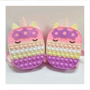 TOYSRUNNER New Design <b>Children</b> Bags Schoolbag Popit <b>Backpack</b> 2022 Nylon Unisex Eco-friendly Fashion Colors Waterproof - Product Image 1