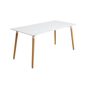 Muebles de comedor <span class=keywords><strong>Oficina</strong></span> Cocina <span class=keywords><strong>Mesa</strong></span> de comedor Tablero de MDF Patas de <span class=keywords><strong>haya</strong></span> <span class=keywords><strong>Mesa</strong></span> de comedor rectangular - Product Image 2