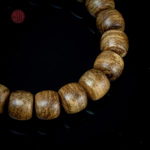 Pulsera Prestige Agarwood Lu Thong con Cuentas Redondas de 12 mm, Edición Especial, Joyería Espiritual de Madera de Oud Premium - Product Image 3