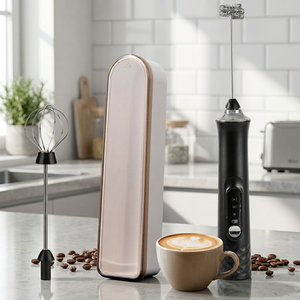 Mousseur à <span class=keywords><strong>lait</strong></span> électrique portable USB 3 vitesses en plastique ABS rechargeable pour café, latte art, cappuccino, matcha - Product Image 6