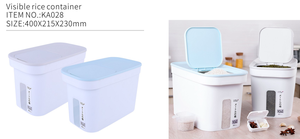 רב-פונקציה פלסטיק אטום כלב לחיות מחמד יבש תבואה אורז מזון אחסון מכולות עם חרקים עמיד מכסה - Product Image 4