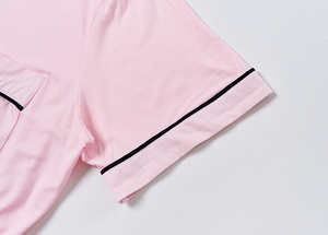 Pigiami estivi in bambù a <span class=keywords><strong>manica</strong></span> <span class=keywords><strong>corta</strong></span> <span class=keywords><strong>da</strong></span> donna Super confortevoli 2 pezzi Set <span class=keywords><strong>da</strong></span> <span class=keywords><strong>notte</strong></span> in bambù - Product Image 3