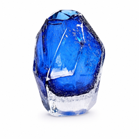 Pierres de verre concassé massif effet vitrail pour aménagement paysager moderne, foyers, remplissages de vases, décoration extérieure - Écologique et étanche