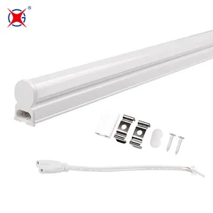 high lumen EU plug switch Plastic aluminum 4ft 1200mm 18W T5 linear LED Light Tube Fixture led batten t5 tube lamp fitting