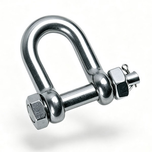 Manille à boulon en acier inoxydable 316-NM avec boulon surdimensionné - Qualité industrielle robuste - Tailles <span class=keywords><strong>de</strong></span> 1/4 po à 1 po - Product Image 2