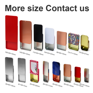 Tùy chỉnh dập nổi hộp thiếc hình chữ nhật rỗng kim loại trượt tin trường hợp - Product Image 5