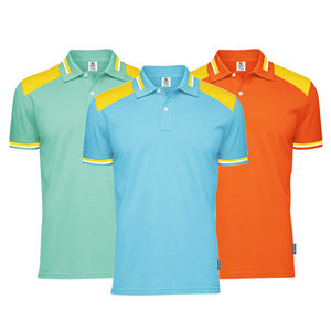 Polo classique en coton respirant à manches courtes, col classique, pour homme et femme - Product Image 2