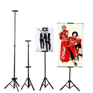 Bán Buôn Có Thể Điều Chỉnh <span class=keywords><strong>Tripod</strong></span> Biểu Ngữ Giá Vẽ Đứng Sắt Khung Cờ Đuôi Nheo Bằng Di Động Hiển Thị Áp Phích Đứng Quảng Cáo Hiển Thị Màu Đen CN;GUA - Product Image 2
