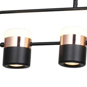 2020 nouvelle conception rose noire or fer luminaires décoratifs salon led <span class=keywords><strong>lustre</strong></span> pendentif lumière - Product Image 5