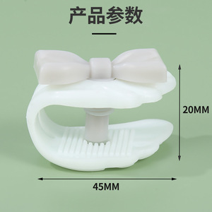Clips de Plástico Rosa y Blanco para Sujetar Edredones con Diseño de Lazo para Uso Doméstico - Product Image 4