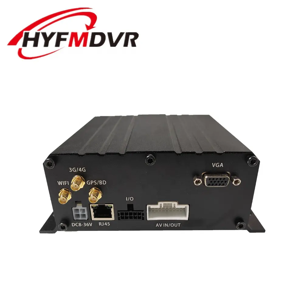 HYF جودة عالية 4 قنوات hdd dvr المحمول مع GPS 4G Wifi سيارة حافلة شاحنة مسجل سيارة