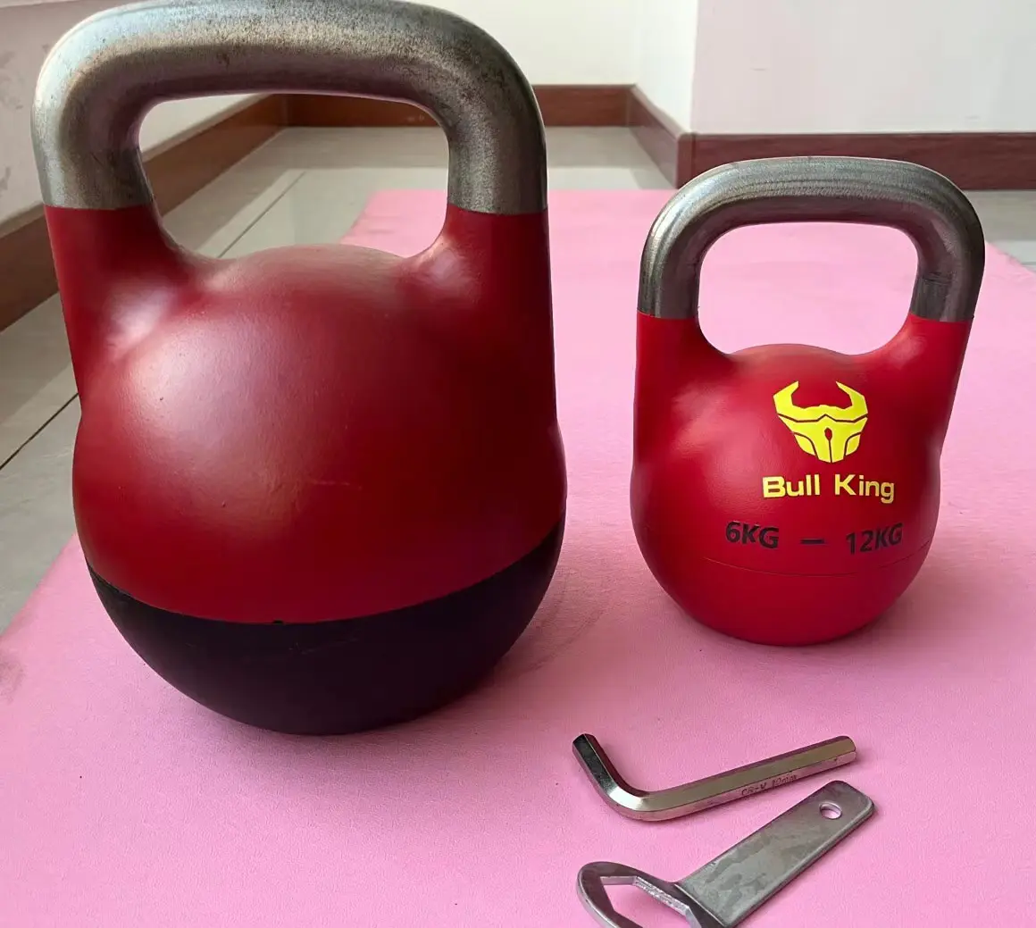 Équipement de fitness Chine Gym équipement de fitness usine acier réglable compétition kettlebell