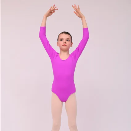 long sleeve ballet leotards jumpsuit adult leotard training dancewear dance class wear for kids girls