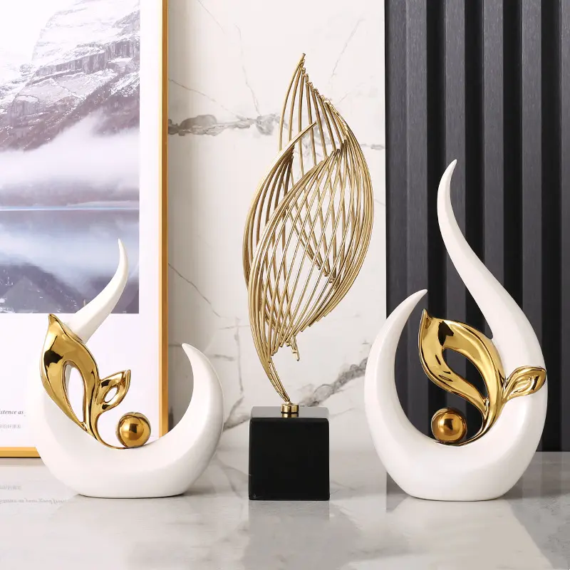 DREA-decoración artesanal hecha a mano para sala de estar, adornos de cerámica populares modernos, ideas de decoración para el hogar