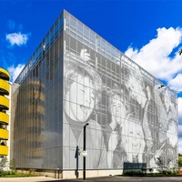 Panneau mural en aluminium découpé au laser Décoration de façade murale extérieure de style moderne pour hôtel de luxe d'Arabie