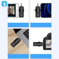 Nouveau Kit de Microphone Plug Play Mini micro à revers Portable pour équipement de Studio de diffusion en direct 3 en 1 Clip sans fil Microphone Lavalier