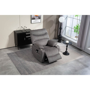 Sillón <span class=keywords><strong>Reclinable</strong></span> Eléctrico con Elevador para Personas Mayores <span class=keywords><strong>de</strong></span> Cuero con Masaje y Mecedora Muebles Modernos para Sala <span class=keywords><strong>de</strong></span> Estar - Product Image 3